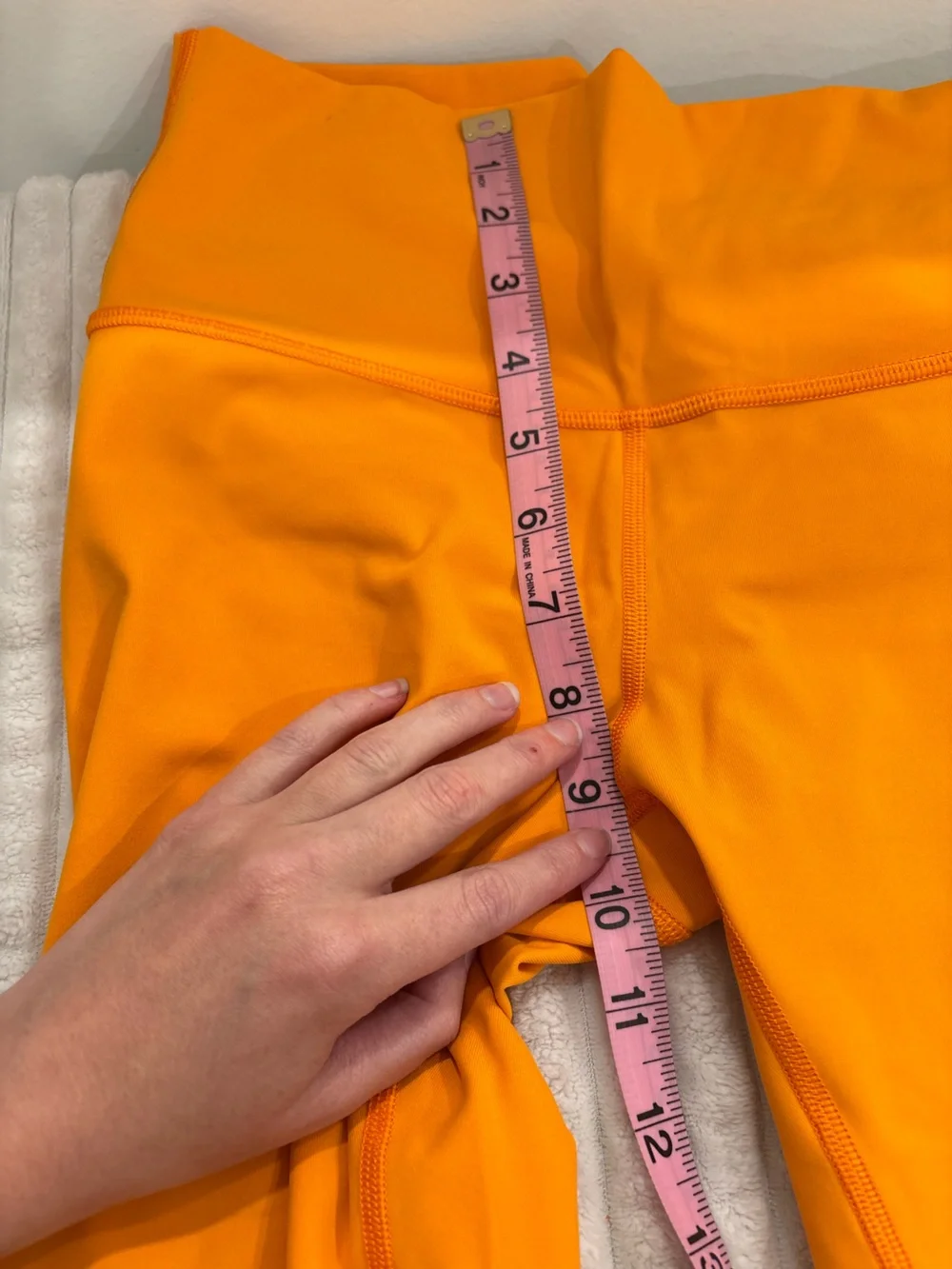 lululemon athletica Orange High-Rise Capri Leggings